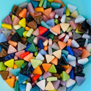 Recycled Glass Triangles