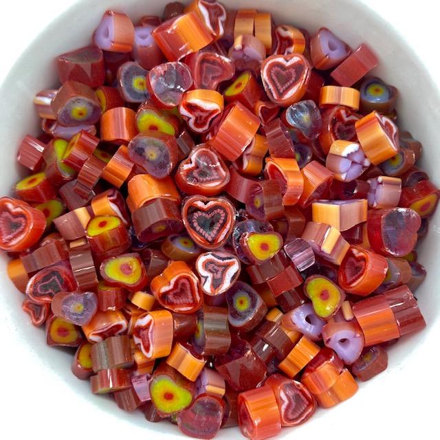 Murrine - Red Heart Mix