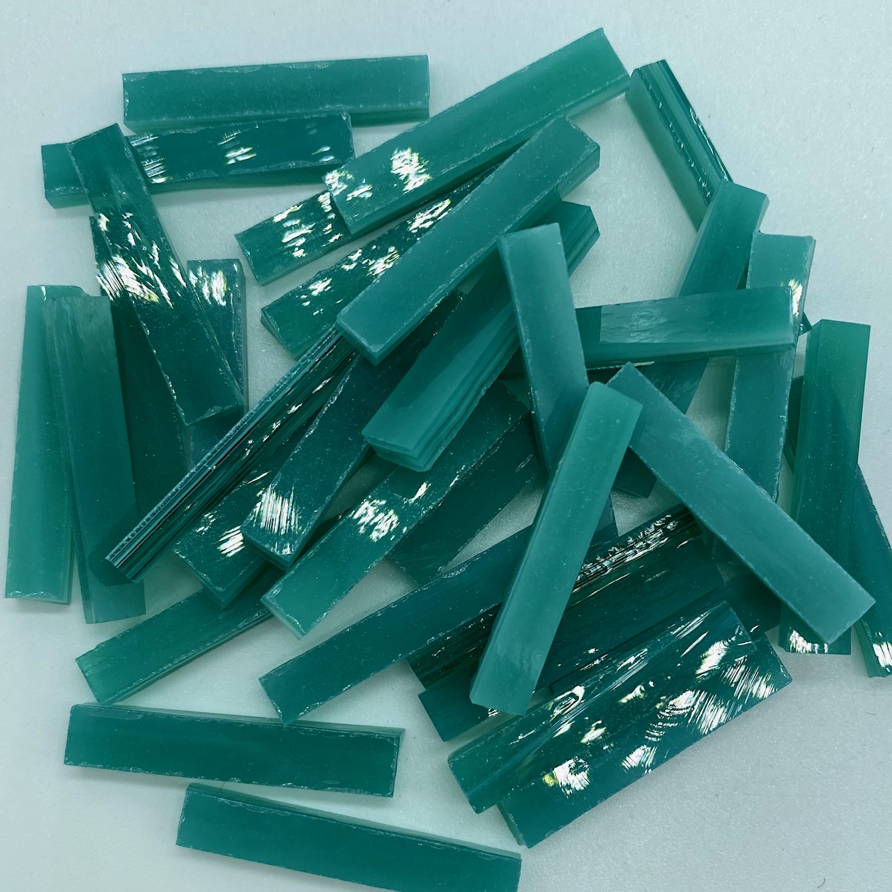 Teal Opaque Skinny Tile