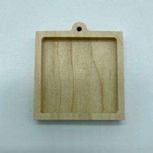 Square Pendant - Light Wood