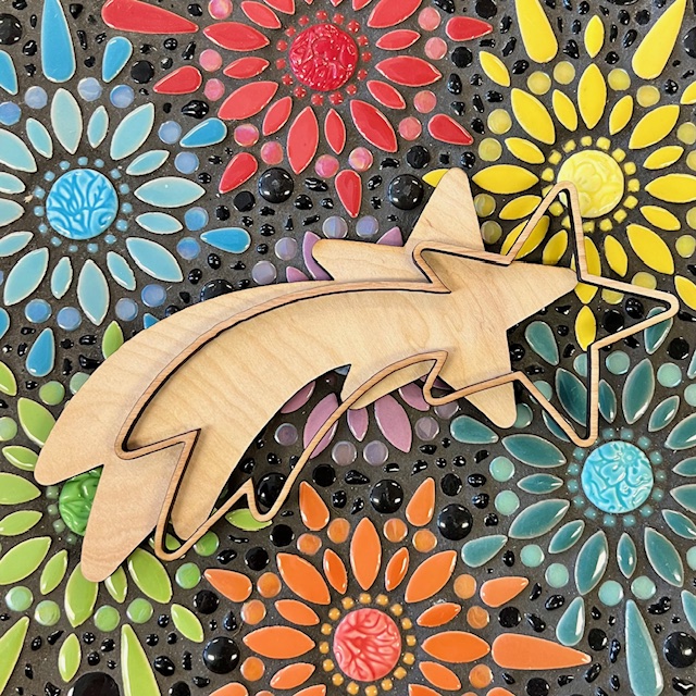 Wood Shape - Shooting Star - Image 2