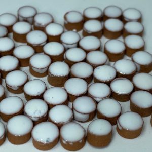 Micro Circle Tile RW02 Oyster White