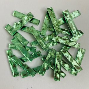 Mirror Sticks - Light Green Waves