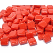 Lipstick Red Recycled Glass Tile